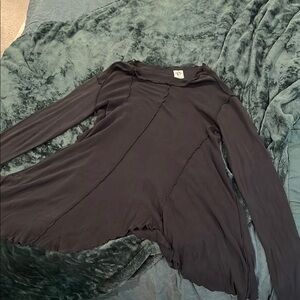 Free People Flowy Black Top